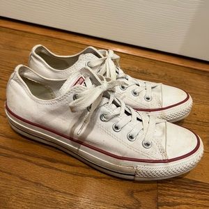 White low rise converse
